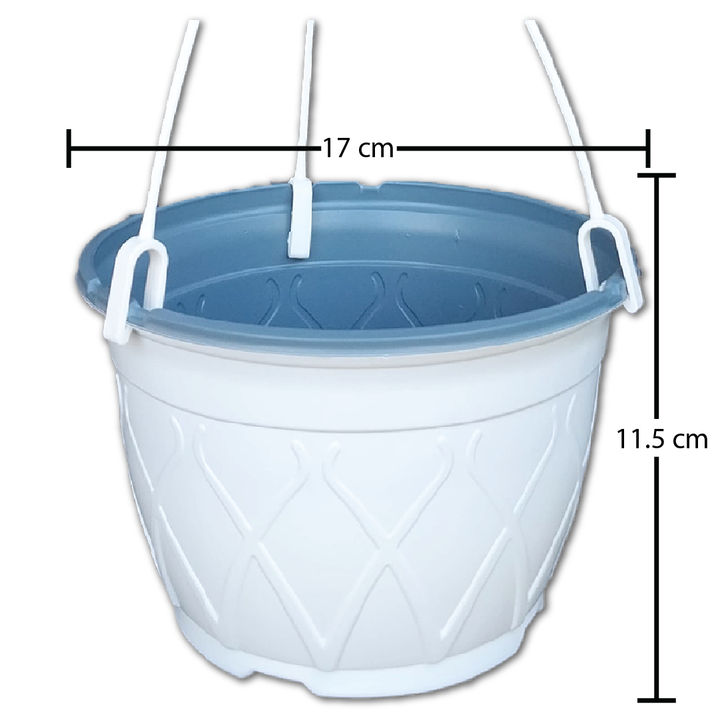 HANGING POT SET OF 3 (17X11.5CM)