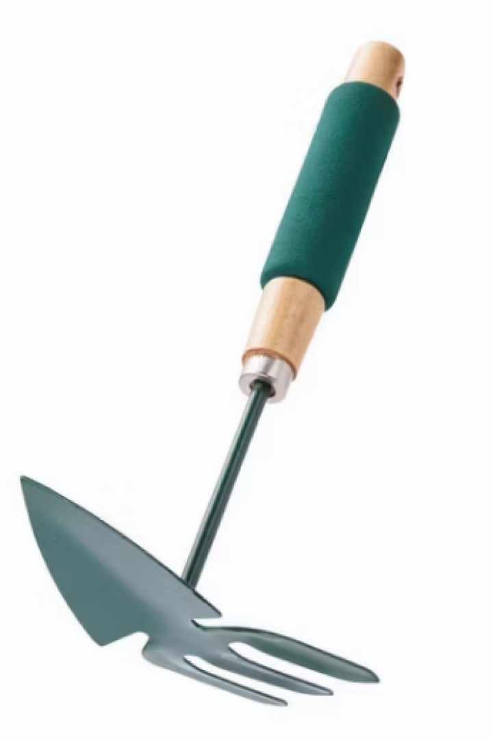 2 IN 1 MINI GARDEN FORK AND SPOON TOOL