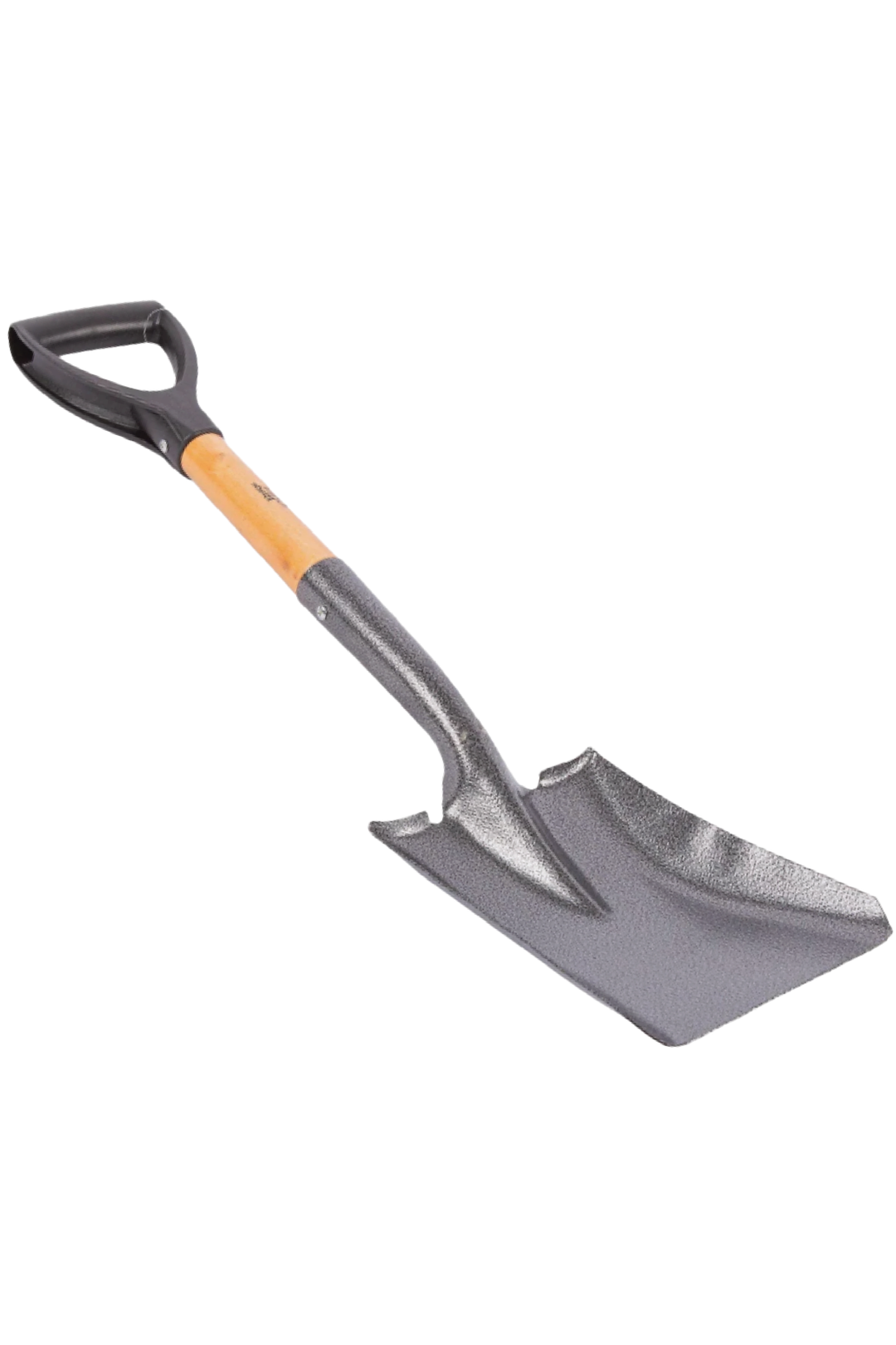 STEEL SQUARE SHOVEL WITH WOODEN HANDLE