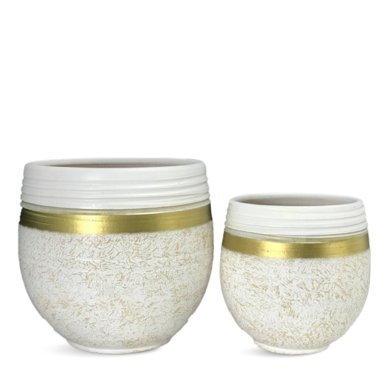 White Clay Plant Pots