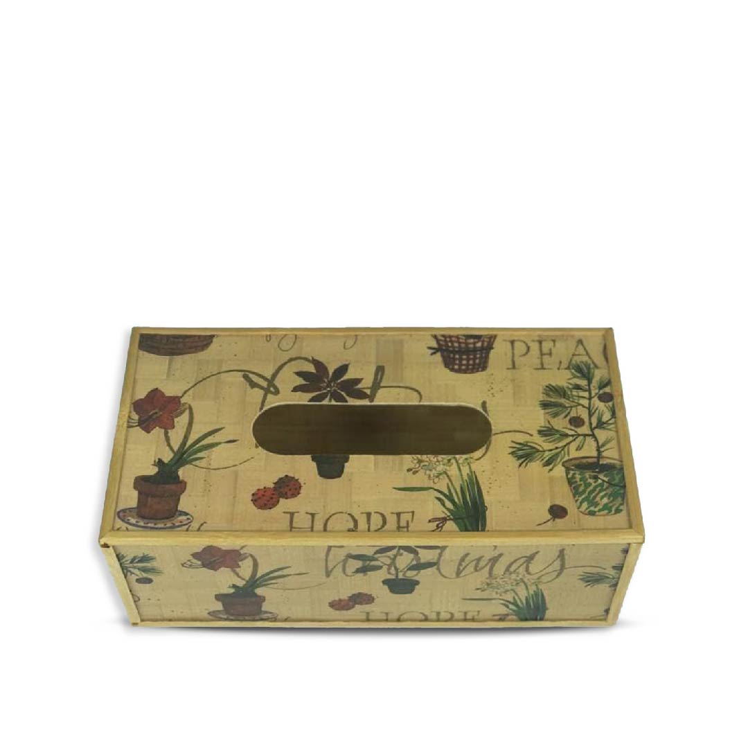 Bamboo Tissue Box Cover Holder