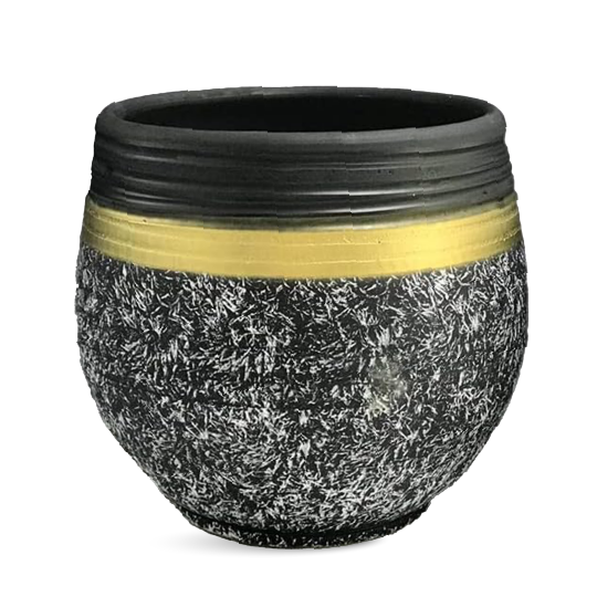 Clay Flower Pots - Black Clay Pot - Clay Plant Pot