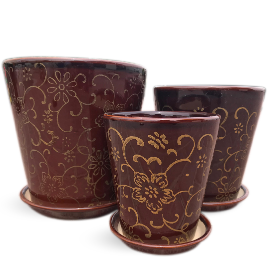 Pattern Design Planter Pots - Designer Planters And Pots