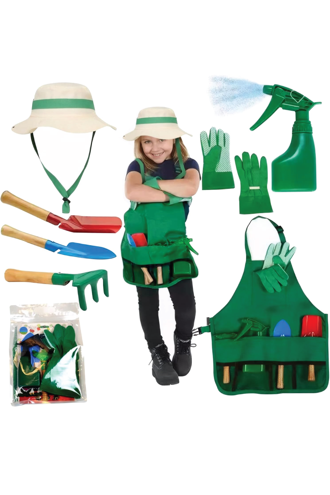 KIDS GARDEN TOOLS SET OF SET OF 7 <br> مجموعة أدوات الحديقة للأطفال - ٧ قطع