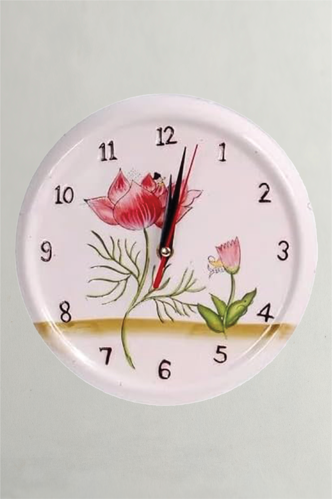 ساعة حائط سيراميك - قطعة ديكور أنيقة وفريدة من نوعها للمطبخ والحديقة