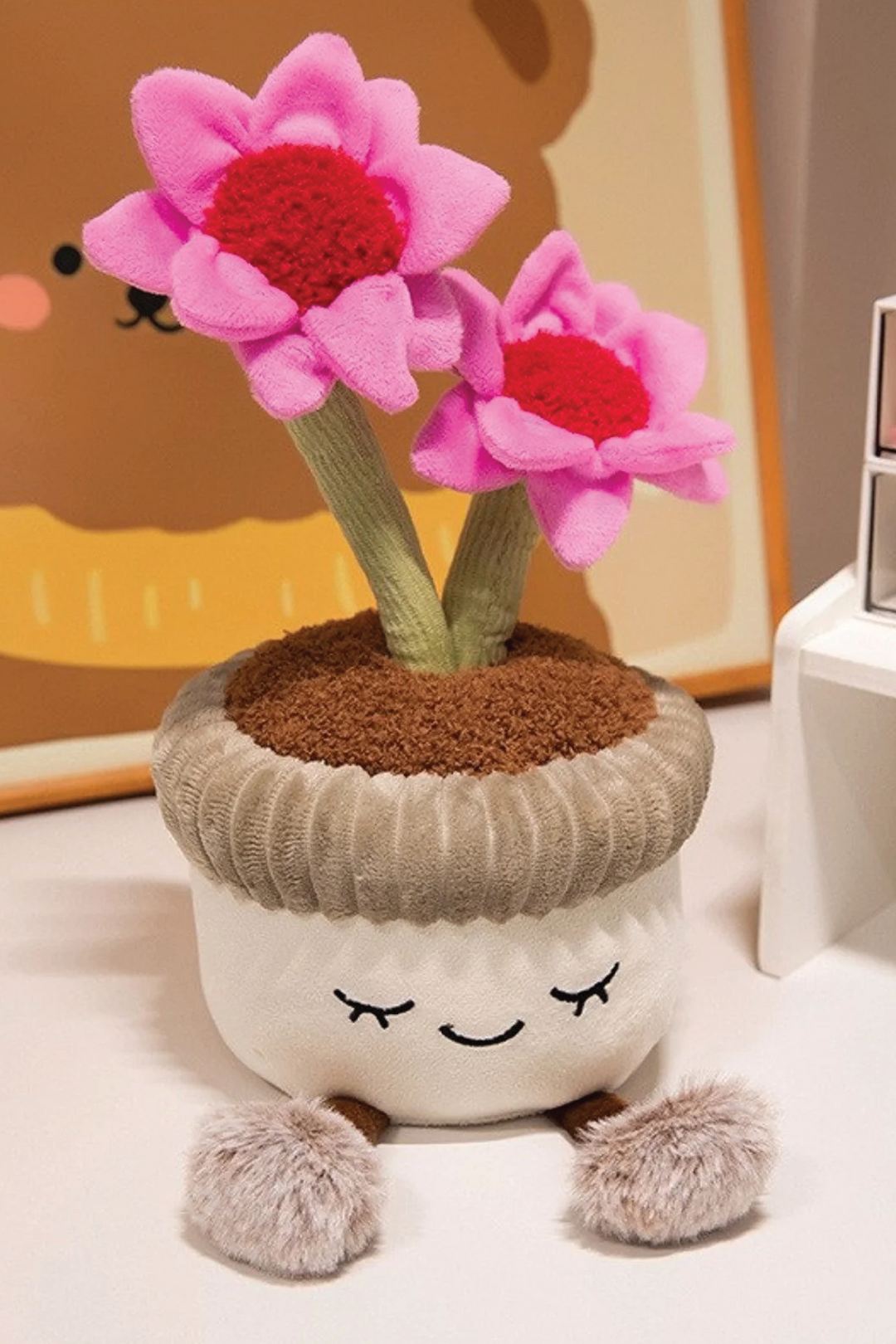 PINK ROSE PLUSH DECOR