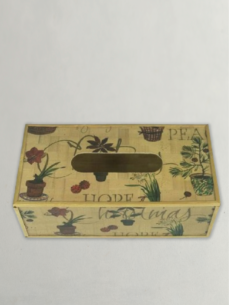 BAMBOO TISSUE BOX COVER HOLDER