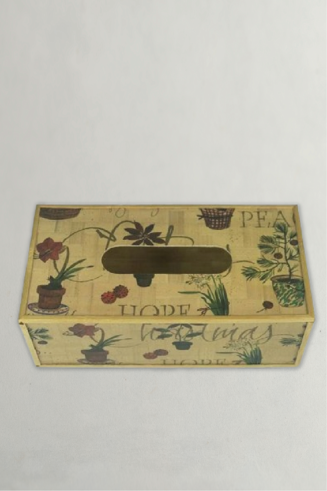 BAMBOO TISSUE BOX COVER HOLDER