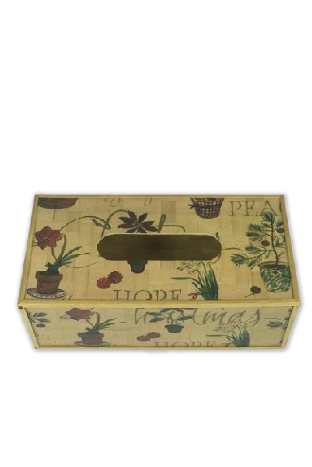 BAMBOO TISSUE BOX COVER HOLDER