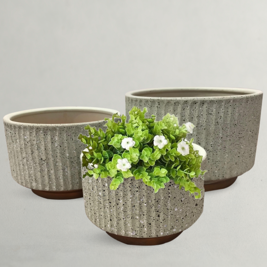 Round Ceramic Plant Pots