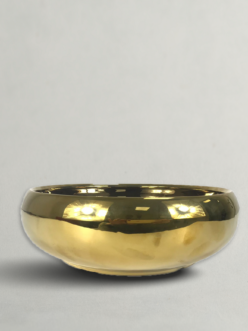 Gold Ceramic Pot - VIP Planter 