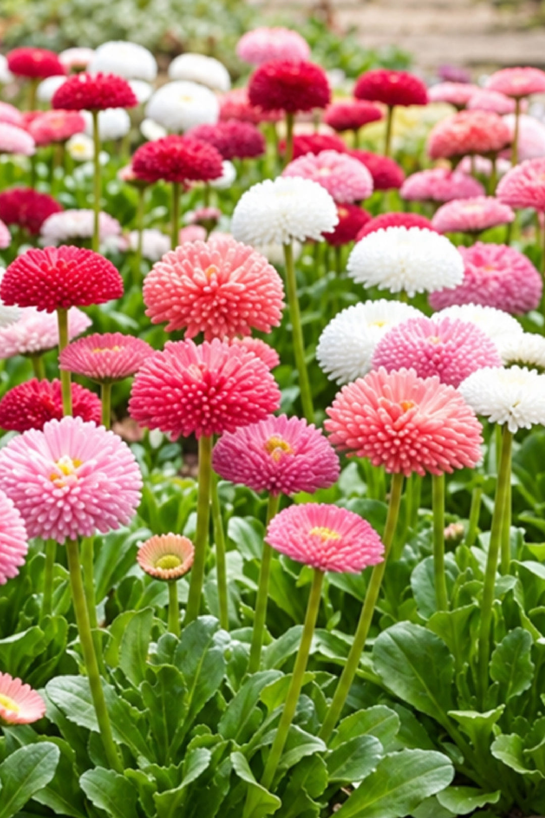 ENGLISH DAISY DOUBLE COLORED SEEDLING