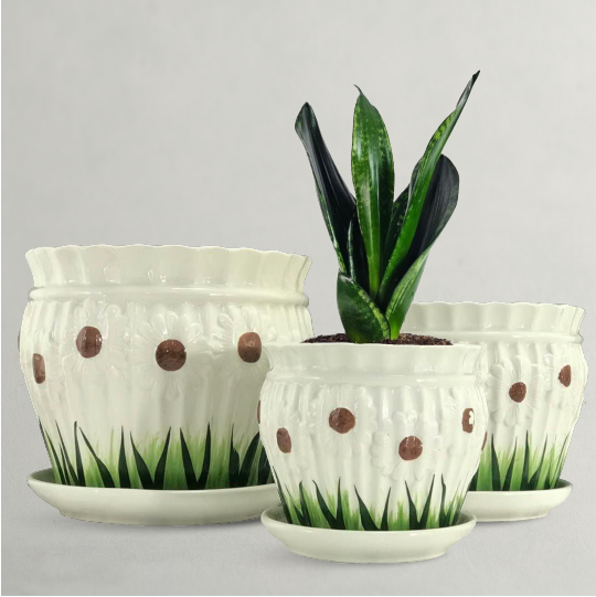 FLOWER DESIGN POT 