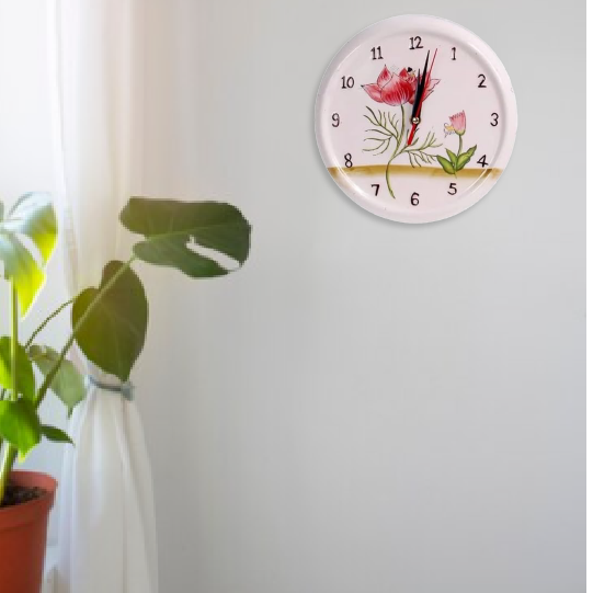 GARDEN CERAMIC WALL CLOCK
