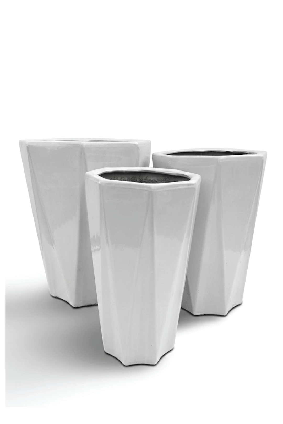 CERAMIC POTS WHITE