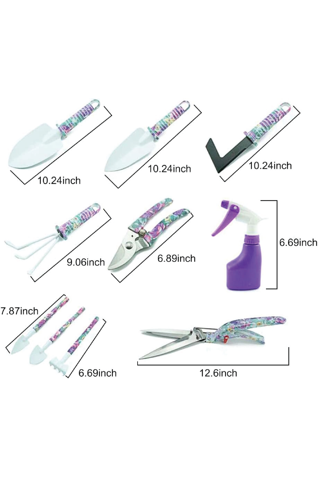GARDENING TOOLS SET WITH CARRYING CASE