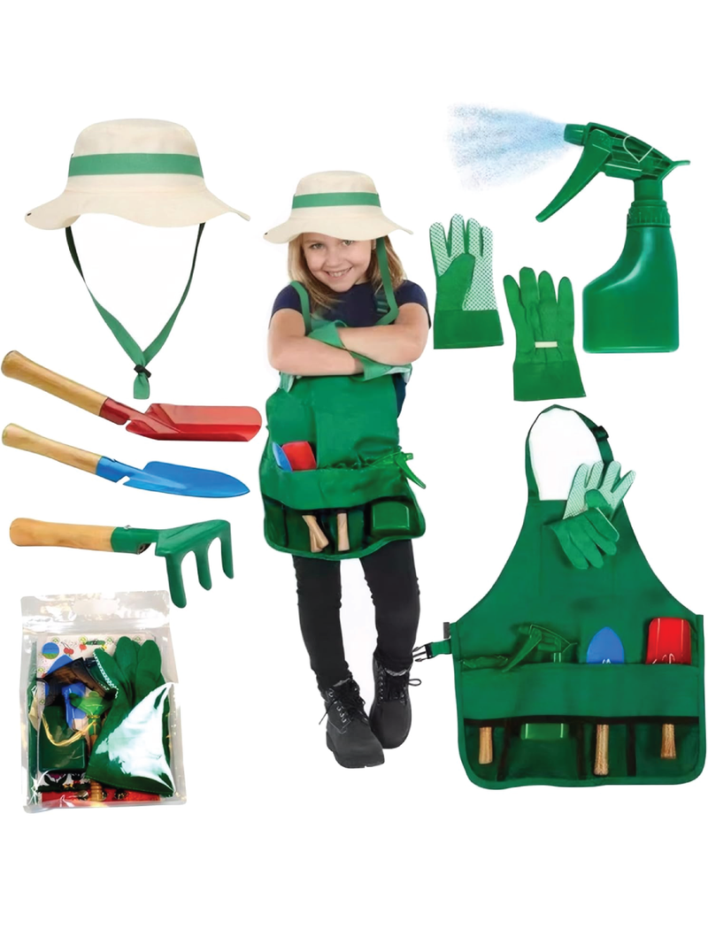 KIDS GARDEN TOOLS SET OF SET OF 7 <br> مجموعة أدوات الحديقة للأطفال - ٧ قطع