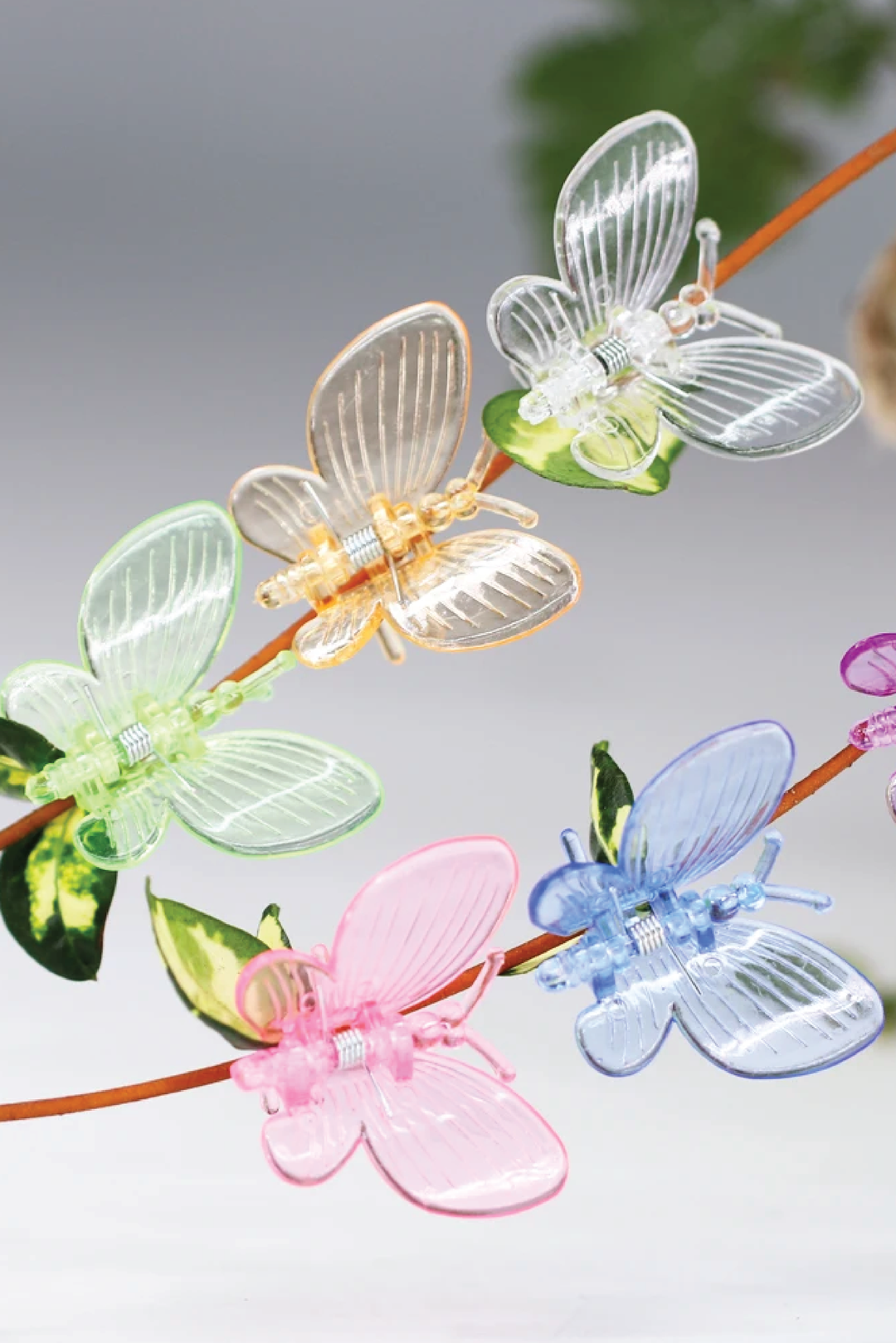 BUTTERFLY CLIPS 6 PCS MIX