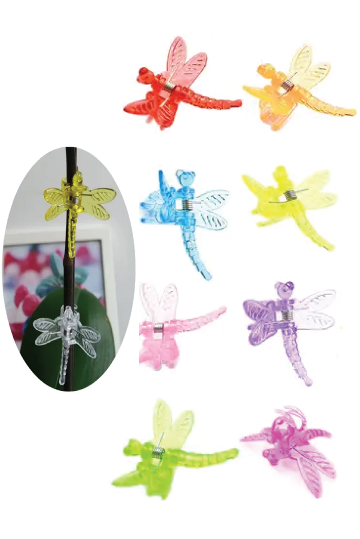 DRAGONFLY CLIPS 6 PCS MIX