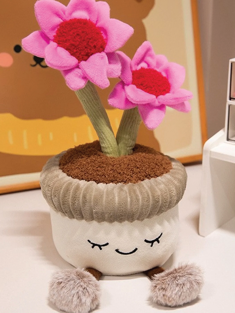 PINK ROSE PLUSH DECOR