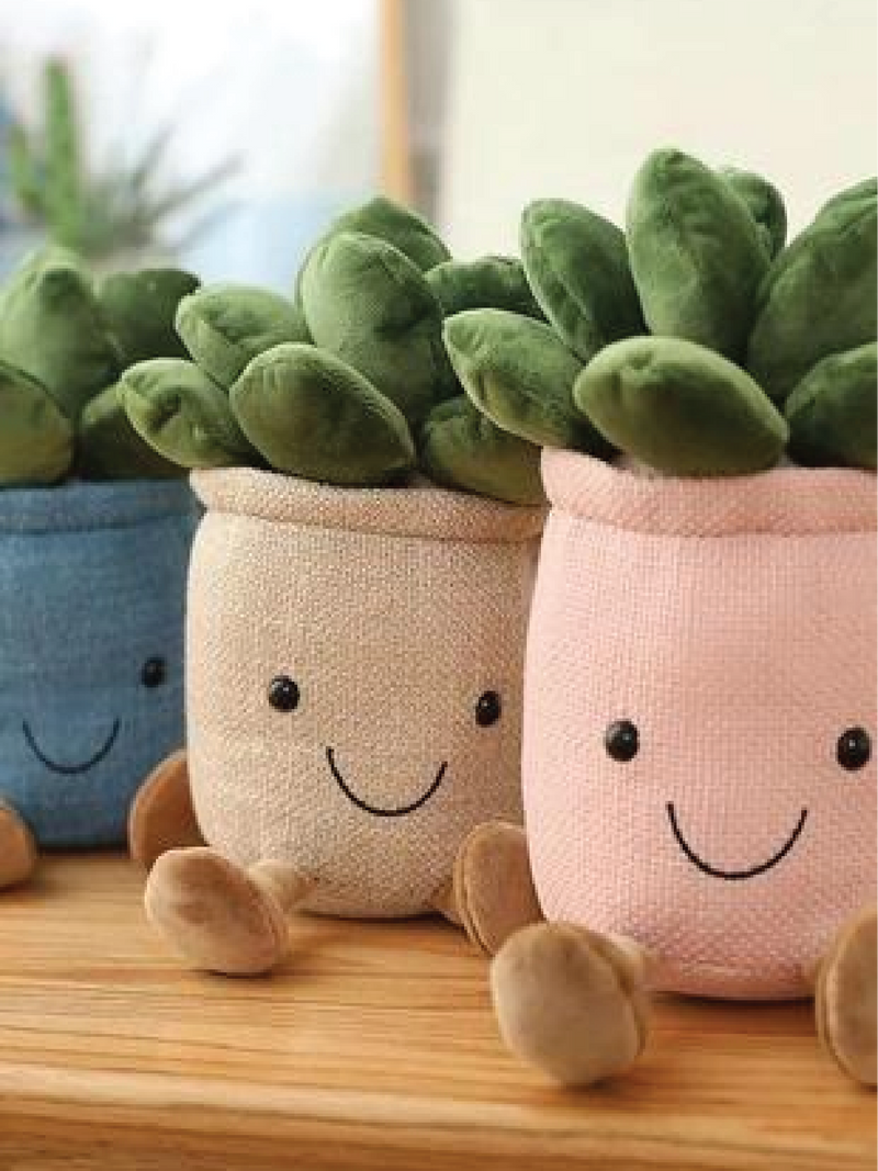 CUTE CACTUS PLUSH DECOR