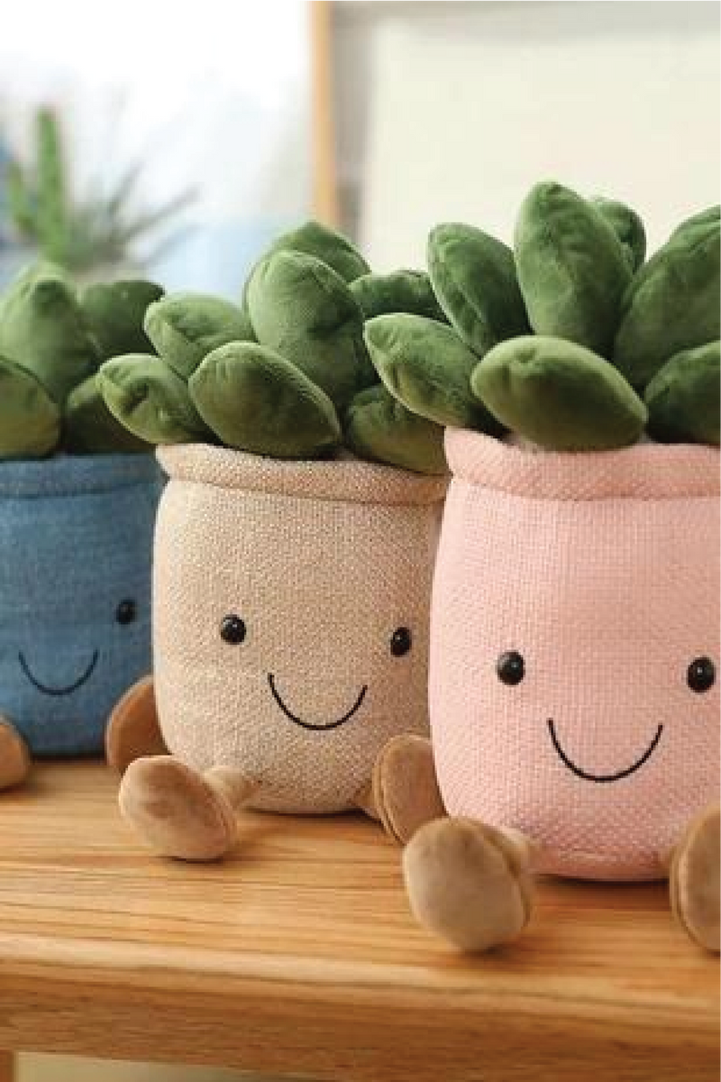 CUTE CACTUS PLUSH DECOR