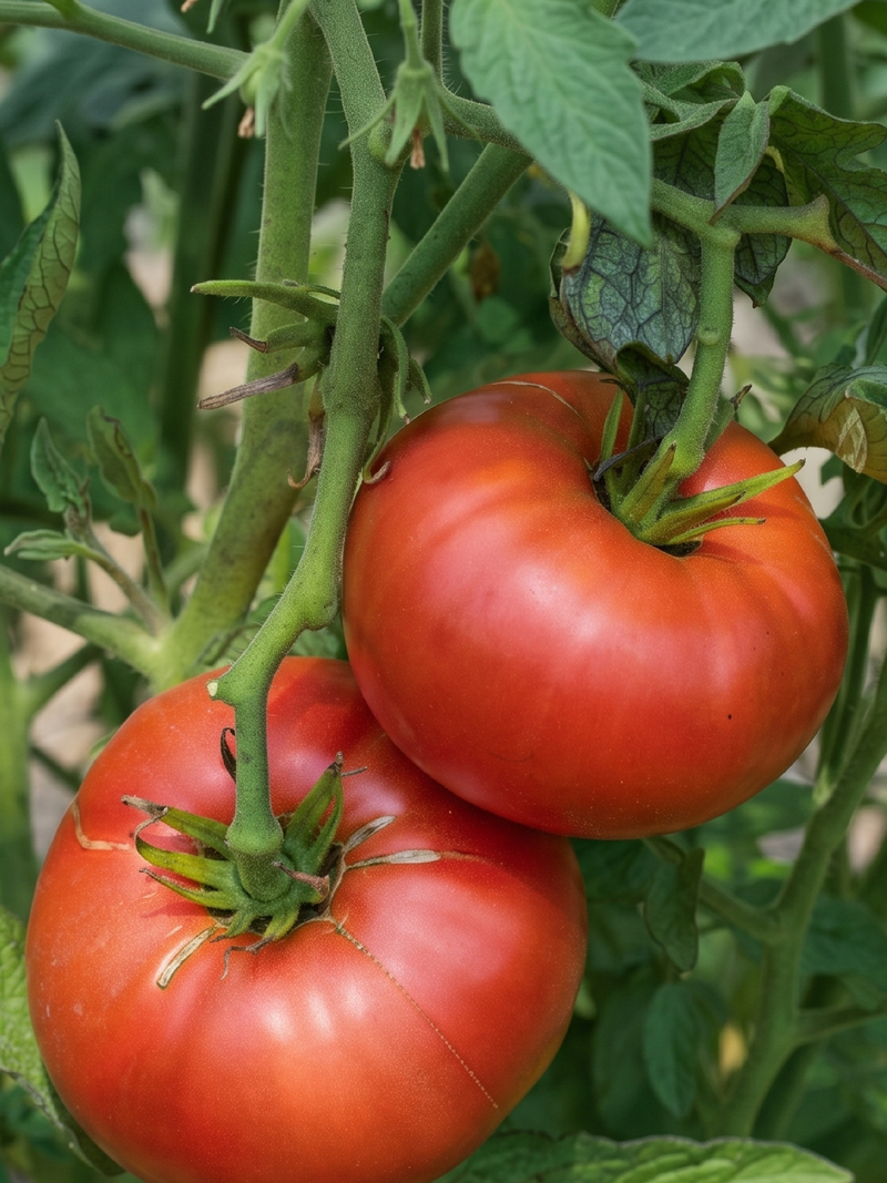 ORGANIC RED TOMATO BRANDYWINE SEEDLING