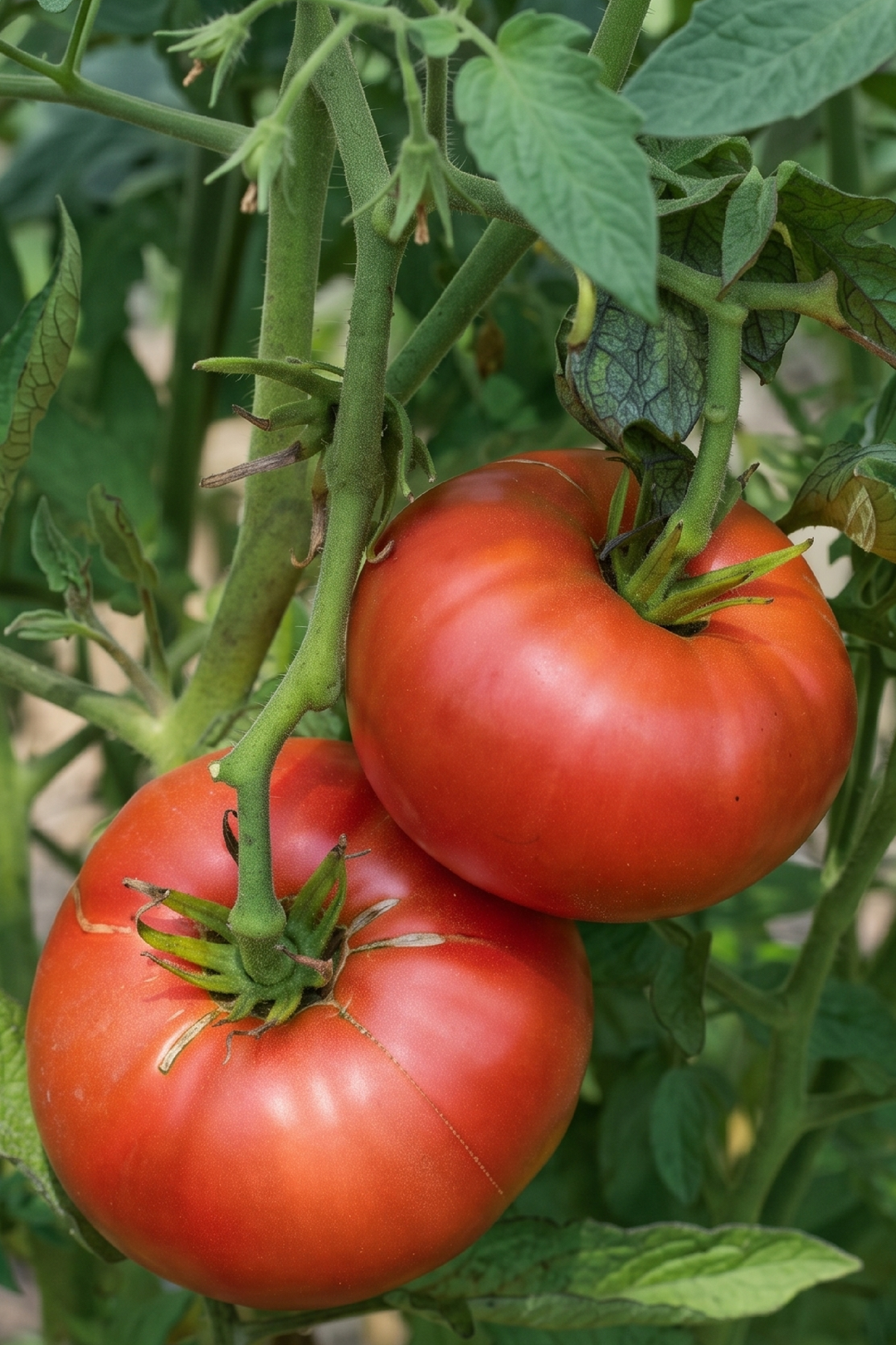 ORGANIC RED TOMATO BRANDYWINE SEEDLING