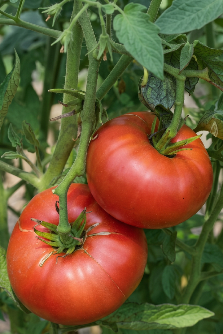 ORGANIC RED TOMATO BRANDYWINE SEEDLING