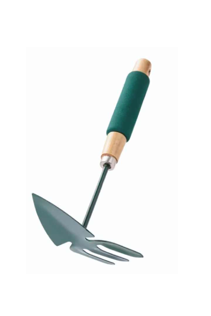 2 IN 1 MINI GARDEN FORK AND SPOON TOOL